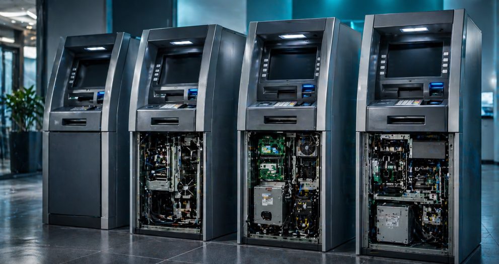 ATM maintenance showroom scene