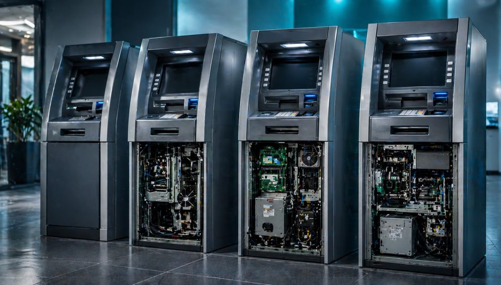 ATM maintenance showroom scene